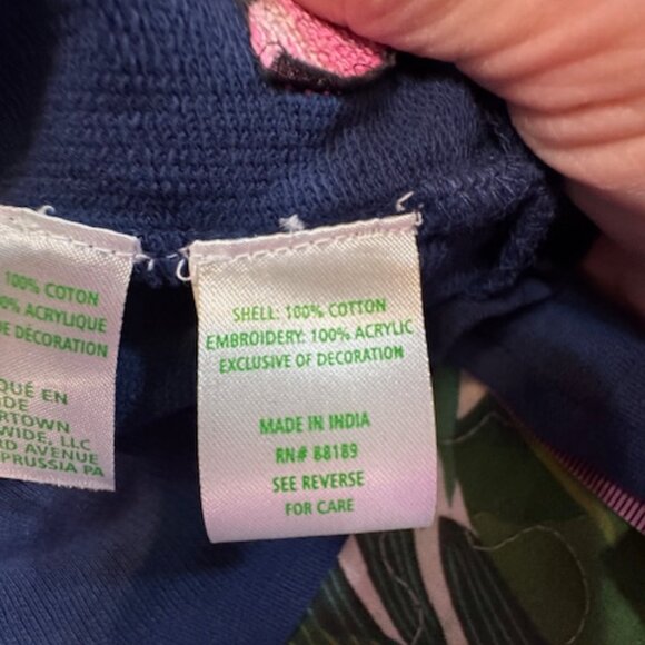 NWT Lilly Pulitzer "Lots of Love" Heart Sweatshirt - Navy ✨ Sz M - Picture 8 of 9